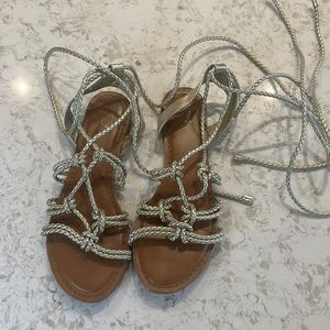 Mossimo Gold gladiator sandals